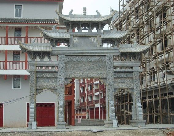 優(yōu)秀案例-街道石牌坊加工