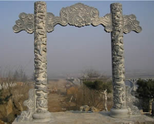 單門(mén)簡(jiǎn)易石牌坊定做優(yōu)秀案例