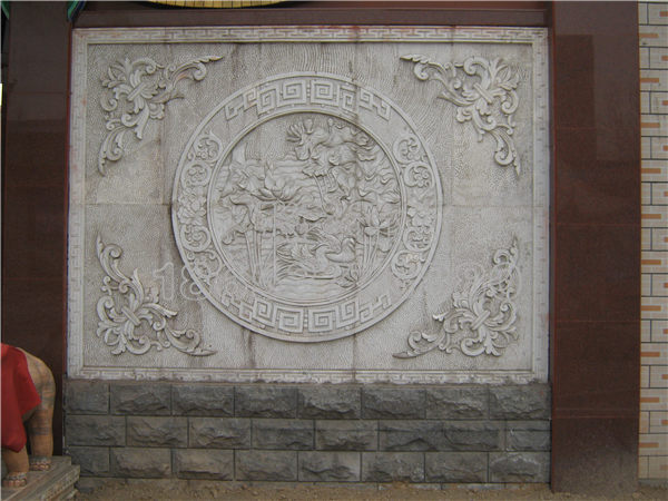 漢白玉石雕照壁安裝