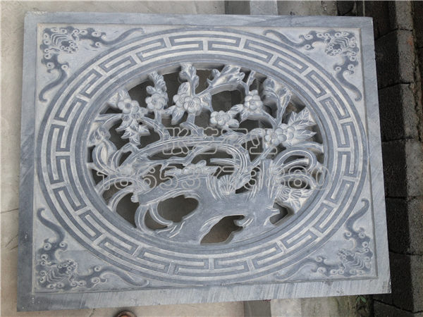 青石石雕鏤空花窗加工廠家