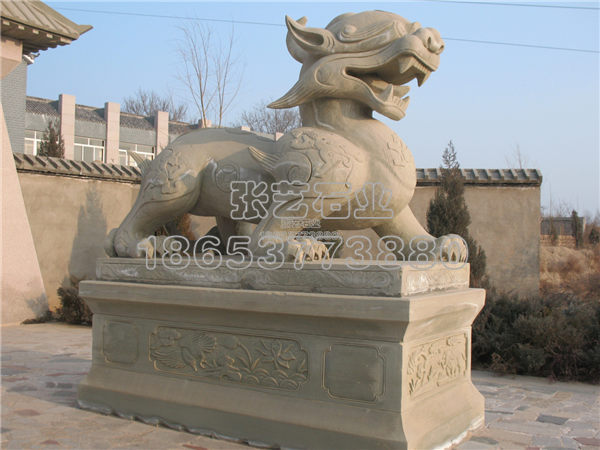 石雕辟邪，石雕動物