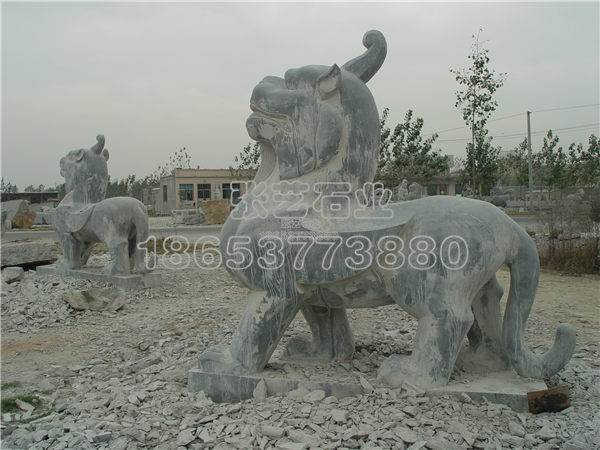 石雕辟邪，石雕動物