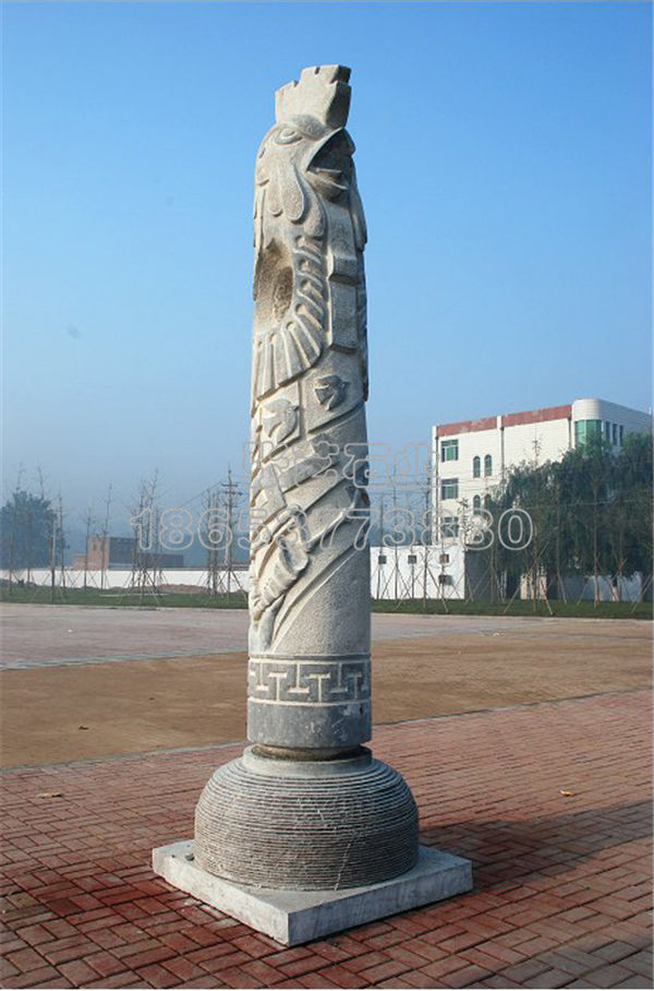 十二生肖文化柱雞