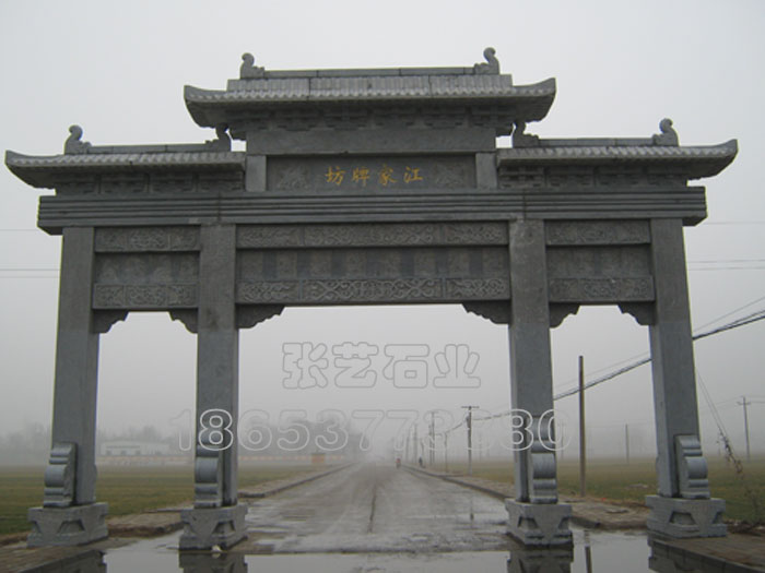 石雕牌坊獨具特色的建筑藝術(shù) 