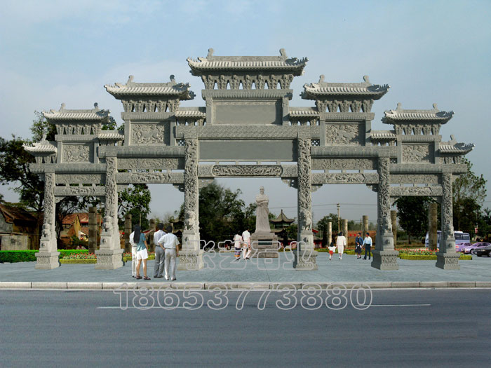 石雕牌坊上每種圖案的象征意義？ 