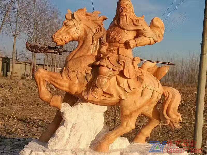 關(guān)公石雕像 