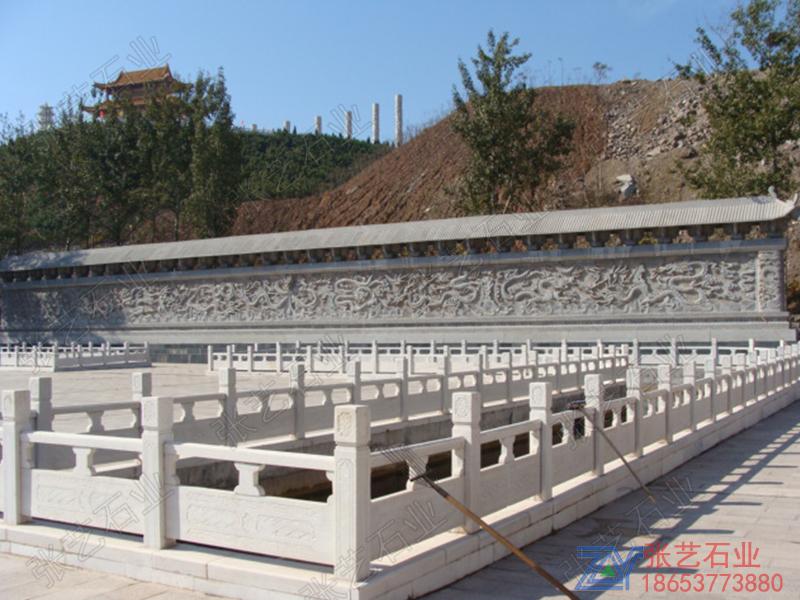 漢白玉河道石欄桿