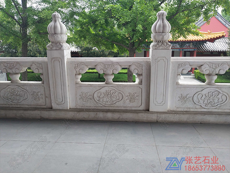 寺廟漢白玉石欄桿