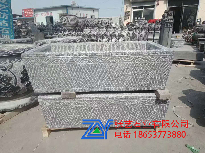 仿古雕塑，石雕石槽
