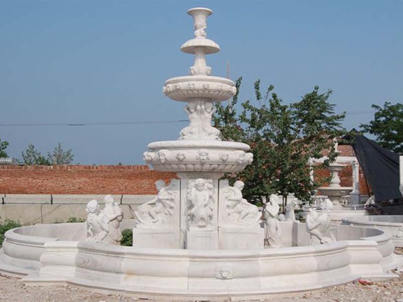 石雕水缽 石雕噴泉制作