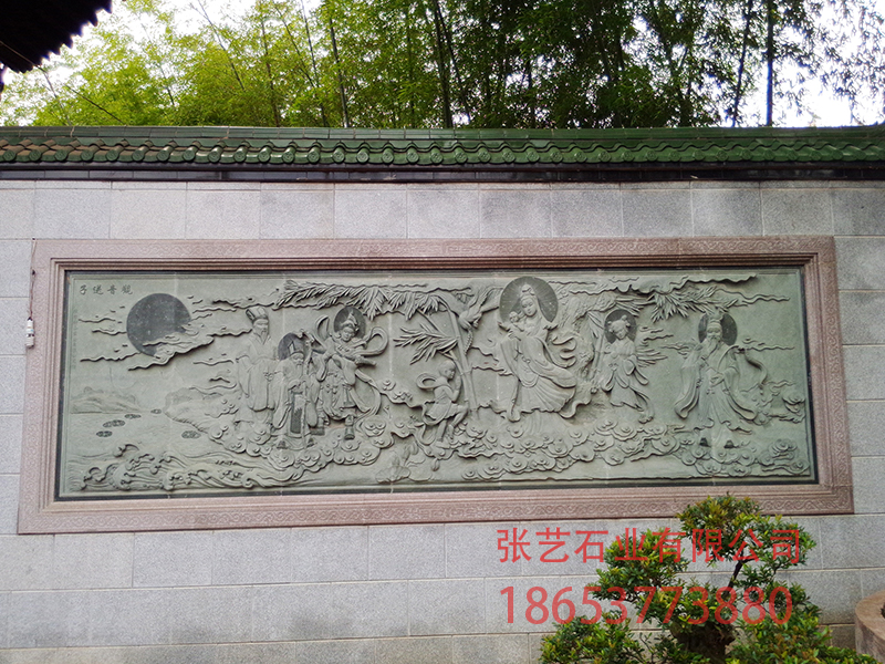 觀音送子浮雕壁畫(huà)