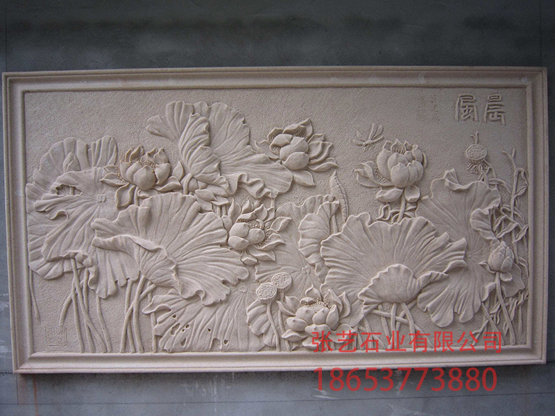 花鳥(niǎo)石雕壁畫(huà)
