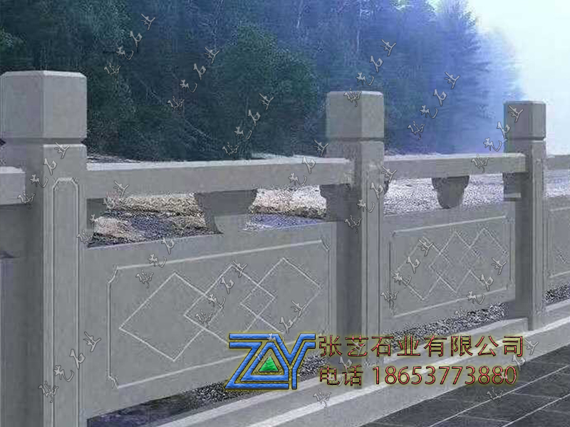 青石線條石欄桿