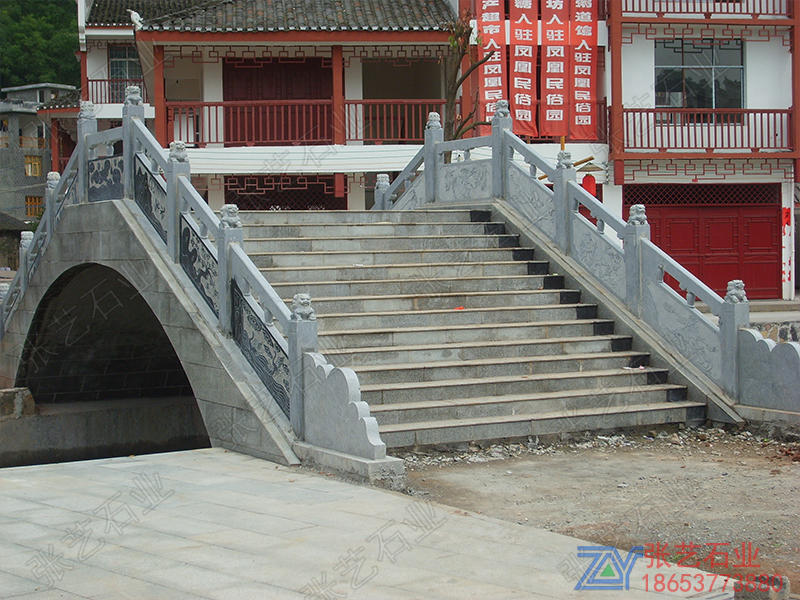 青石橋梁石欄桿 