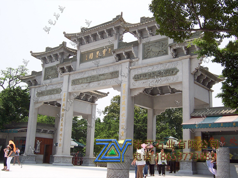 景區(qū)石牌樓石大門-石牌坊