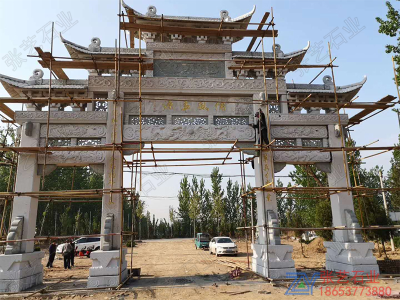 花崗巖石牌坊-石牌樓大門