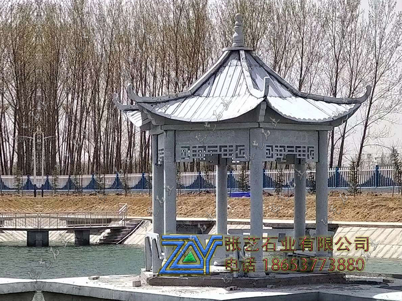 石亭子，石頭長廊