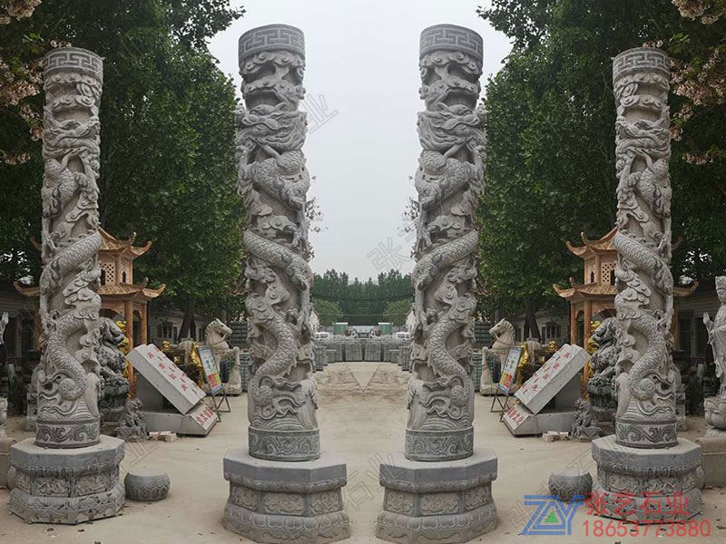 石雕龍柱又稱盤(pán)龍或蟠龍柱你知道嗎