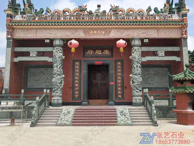 家祠祠堂石龍柱的應(yīng)用與擺放講究-大殿石柱子