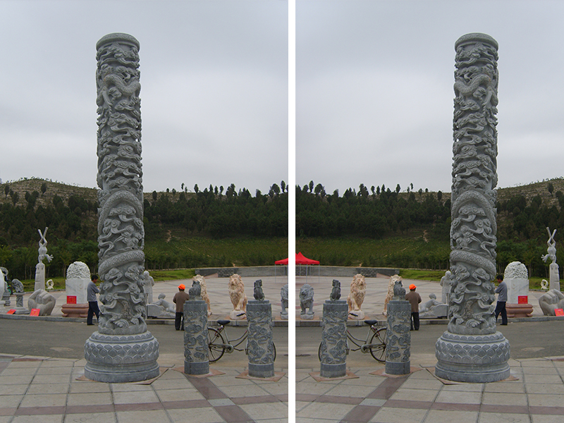 石龍柱廠家介紹石頭柱子的雕刻細(xì)節(jié)