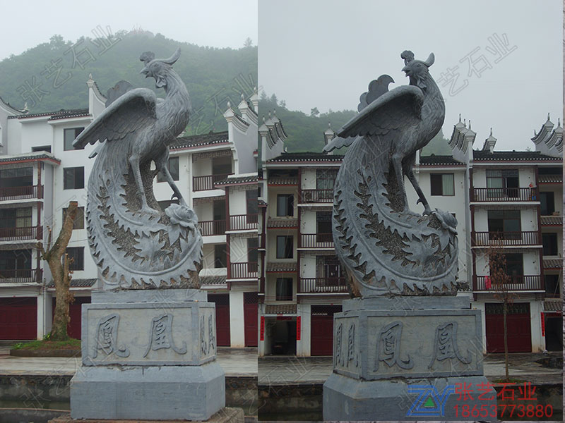 青石石雕鳳凰雕刻廠家-石雕動(dòng)物