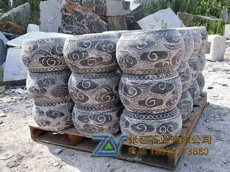 柱頂石 柱墩石、柱腳石、柱基石加工