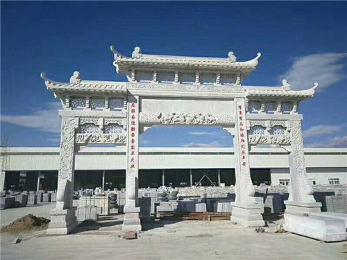 花崗巖石雕牌坊安裝優(yōu)秀案例展示