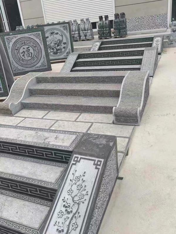 戶外青石祥云臺階石